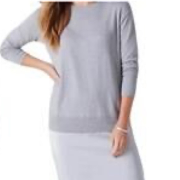 J. Jill Wearever Collection Gray Long Sleeve Dress - Picture 3 of 7